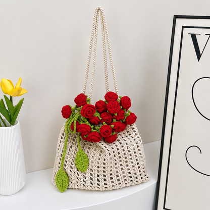 Rose Crochet Handbag