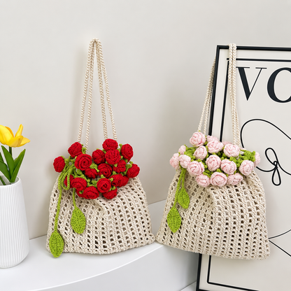 Rose Crochet Handbag